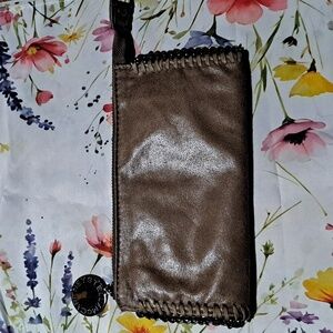 Stella McCartney Brown Clutch Wallet Wristlet